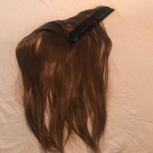 Beautiful brown hair extension easy clip on hair